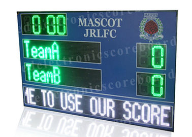 다 - 녹색에 있는 스포츠 디지털 방식으로 점수 판 및 전자 LED 축구 득점판