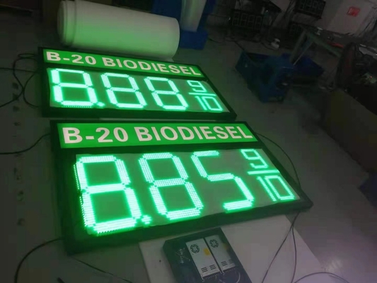 UV 아크릴 보드 LED 휘발유 가격 표시판 청색 12 &quot; 300 밀리미터